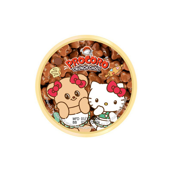 โปรโกโร่ครั้นช์ช็อก บัตเตอแบร์คิตตี้ช็อกโกแลต 45 กรัม (แพ็ก 3 ชิ้น)