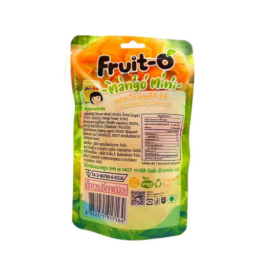 อากิโกะ กัมมี่ฟรุตโอแมงโก้มินิ 85 กรัม (แพ็ก 6 ชิ้น)
