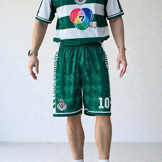 กางเกงฟุตบอลหมอนทองวิทยา สีเขียว