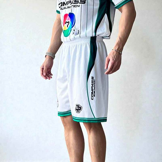 กางเกงฟุตบอลหมอนทองวิทยา สีขาว