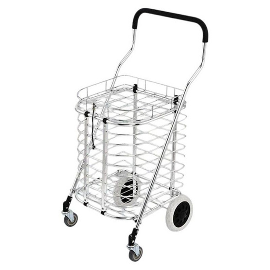 TS Modern Living รถเข็นตะกร้าพับได้ มีฝาปิด