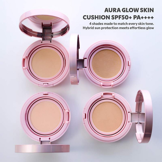 Merrezca คุชชั่นสูตรผิวโกลว์ Aura Glow Skin Cushion 15 กรัม