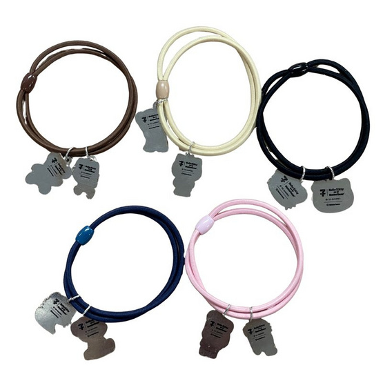 หนังยางรัดผม Hello Kitty X Butterbear (แพ็ก 5 ชิ้น)