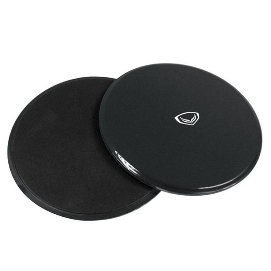 GS แผ่นสไลด์ออกกำลังกาย สีดำ