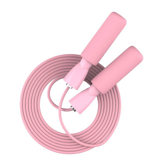 GS เชือกกระโดด สายพลาสติก สีชมพู