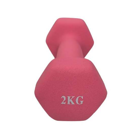 GS ดัมเบลเหล็ก หุ้มยางนีโอพรีน 2kg สีชมพู