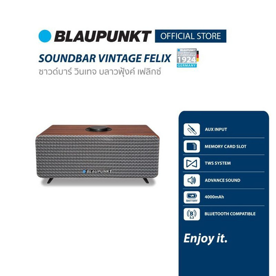 BLAUPUNKT ลำโพงบลูทูธพกพา FELIX