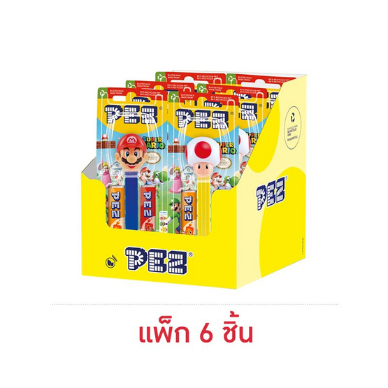 เพซ ลูกอมรสสตรอเบอร์รี่และส้ม คละแบบ 17 กรัม (แพ็ก 6 ชิ้น)