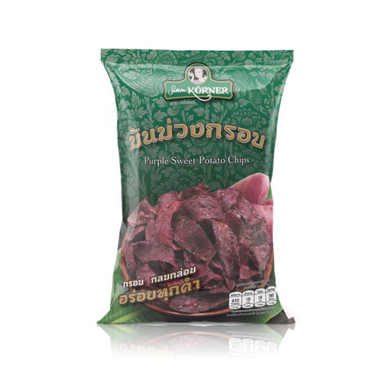 OTOP สยามคอร์นเนอร์ มันม่วงแผ่นกรอบรสหวาน 85 กรัม (แพ็ก 6 ชิ้น)