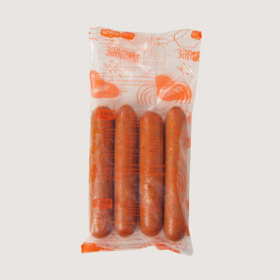 ไส้กรอกกะเพราวุ้นเส้นพริกแห้ง (ไส้กรอกไก่ผสมหมู)