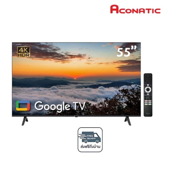 ACONATIC แอลอีดี ทีวี 55 นิ้ว 4K  GOOGLE TV รุ่น 55US1000AN