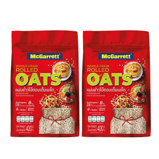 แม็กกาเรต แผ่นข้าวโอ๊ตอบเต็มเมล็ด ถุง 400 กรัม