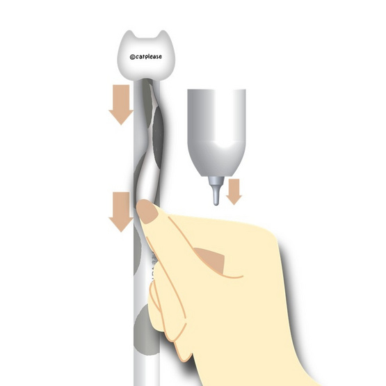 KIAN-DA ปากกาเจล 0.5 มม. ด้ามคละลาย แมวจ๋า (แพ็ก 4 ด้าม)