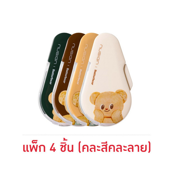 Deli เทปลบคำผิด 6 เมตร ลาย ButterBear NS161-B คละสี (แพ็ก 4 ชิ้น)