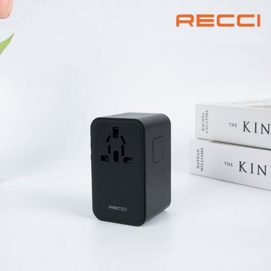 Recci หัวแปลงปลั๊กไฟ Universal PD 35W Retractable