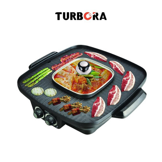 TURBORA เตาย่างพร้อมหม้อสุกี้ 2.5 ลิตร รุ่น CGP-01