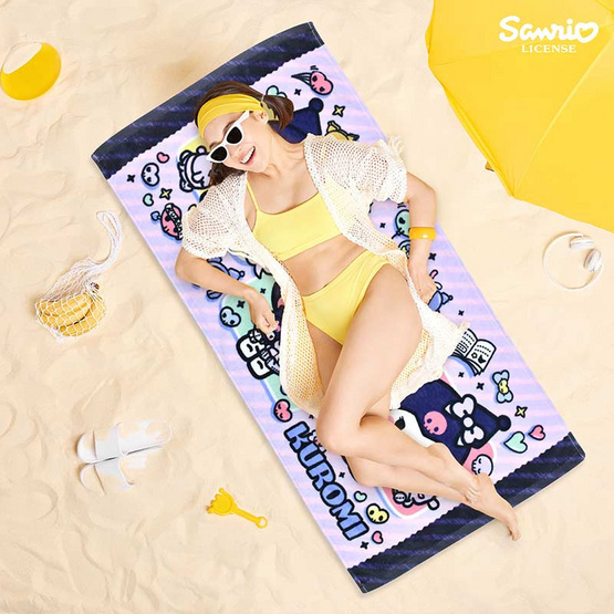 Chilli  ผ้าขนหนูลิขสิทธิ์ ขนาด 30x60 นิ้ว รุ่น KU-2504 Kuromi