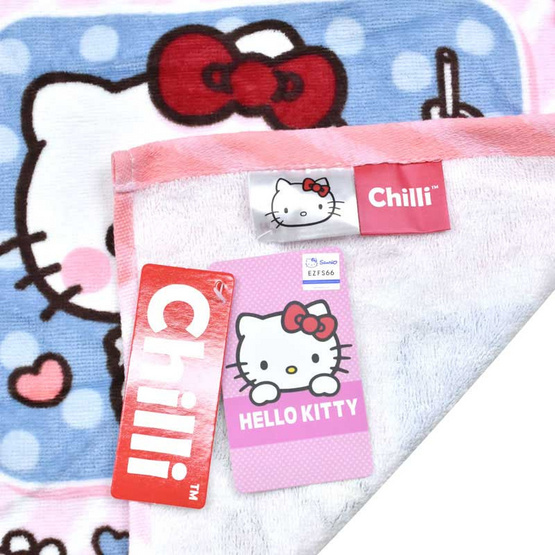 Chilli  ผ้าขนหนูลิขสิทธิ์ ขนาด 30x60 นิ้ว รุ่น KT-8074 Kitty