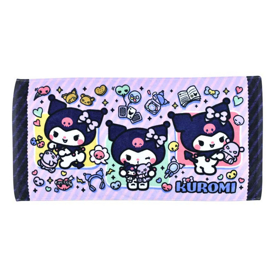 Chilli  ผ้าขนหนูลิขสิทธิ์ ขนาด 16x32 นิ้ว รุ่น KU-2504 Kuromi