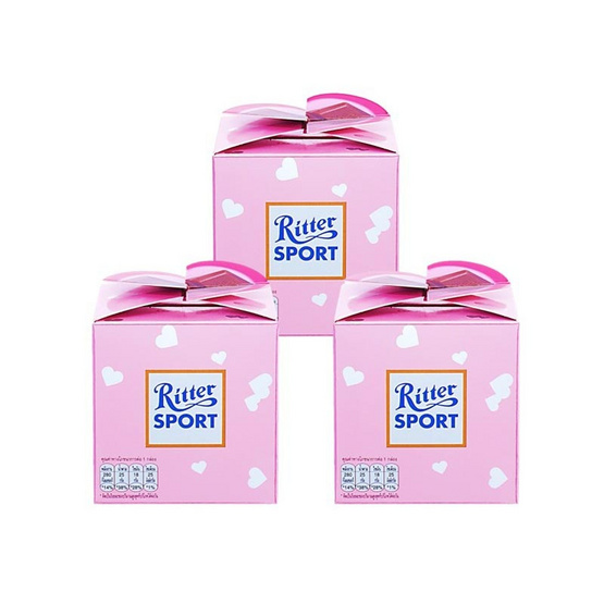 ริตเทอร์สปอร์ต ช็อกโกแลตสอดครีมโยเกิร์ตสตรอเบอร์รี่ 50 กรัม