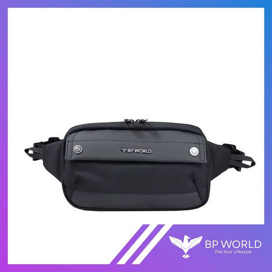 BP WORLD กระเป๋าคาดอก รุ่น C9887 สีดำ