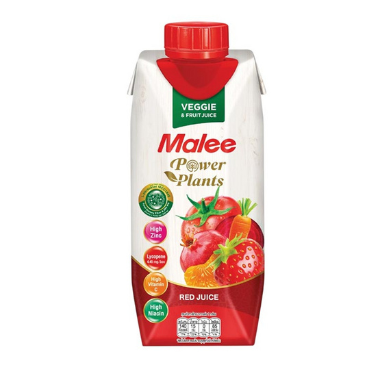 มาลี เพาเวอร์แพลนท์ เรดจู๊ซ 330 มล. ยกลัง 24 กล่อง