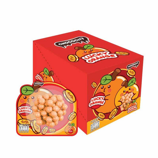 ช็อกโกซิตี้ ช็อกโกแลตลักกี้ออเรนจ์ 29 กรัม (แพ็ก 8 ชิ้น)