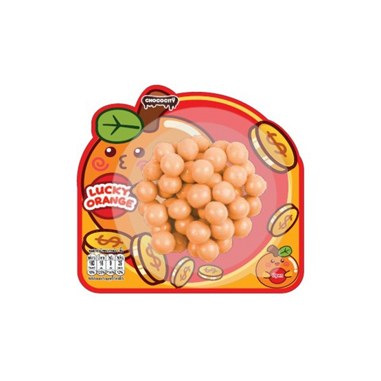 ช็อกโกซิตี้ ช็อกโกแลตลักกี้ออเรนจ์ 29 กรัม (แพ็ก 8 ชิ้น)