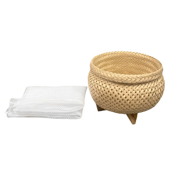 หวดนึ่งข้าวเหนียวในหม้อหุงข้าวขนาดเส้นผ่านศูนย์กลาง 5 นิ้ว