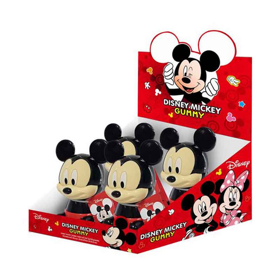 ดิสนีย์ ตุ๊กตามิกกี้กัมมี่กลิ่นผลไม้ 25 กรัม (แพ็ก 4 ชิ้น)