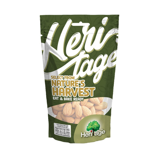 เฮอริเทจ อัลมอนด์อบไม่ใส่เกลือ 70 กรัม (แพ็ก 4 ชิ้น)