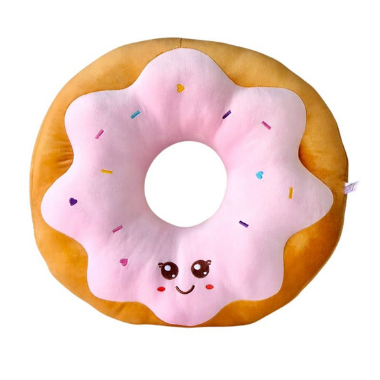OPORTOYS หมอนตุ๊กตาโดนัท Donut 45ซม. (17นิ้ว) สตรอว์เบอร์รี่