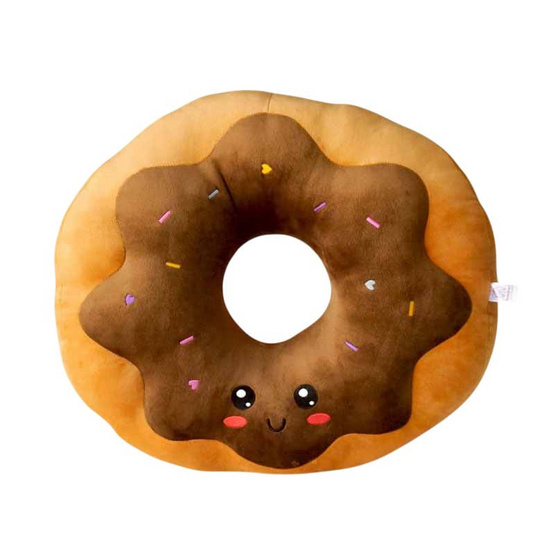 OPORTOYS หมอนตุ๊กตาโดนัท Donut 45ซม. (17นิ้ว) ช็อคโกแลต