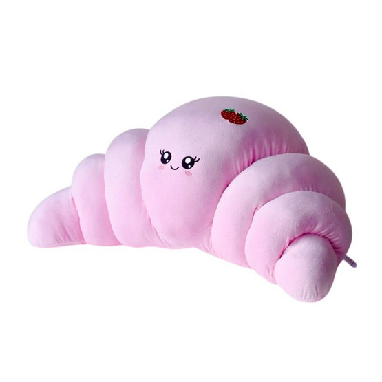 OPORTOYS หมอนตุ๊กตาขนมปังครัวซองต์ Croissant (30นิ้ว) สตรอว์เบอร์รี่