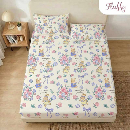 Fluffy ผ้าปูไม่รวมนวม Mimi bunny