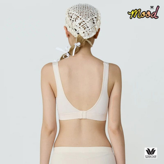 Wacoal Mood Smart Size ชุดชั้นในทรงสปอร์ต รุ่น MM1X93 สีไข่ไก่