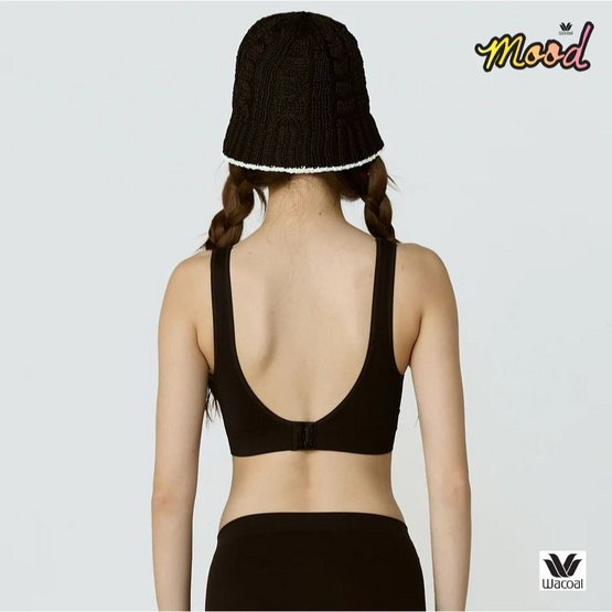 Wacoal Mood Smart Size ชุดชั้นในทรงสปอร์ต รุ่น MM1X93 สีดำ