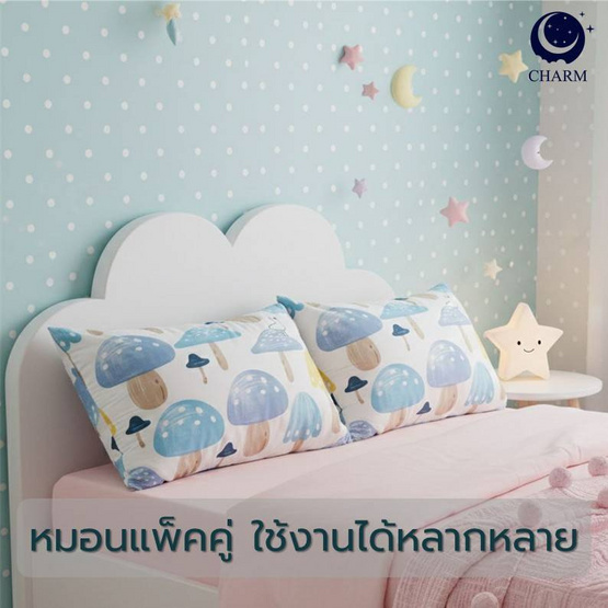 Charm หมอนหนุนเเพ็คคู่ Mushy Dream 17x27 นิ้ว