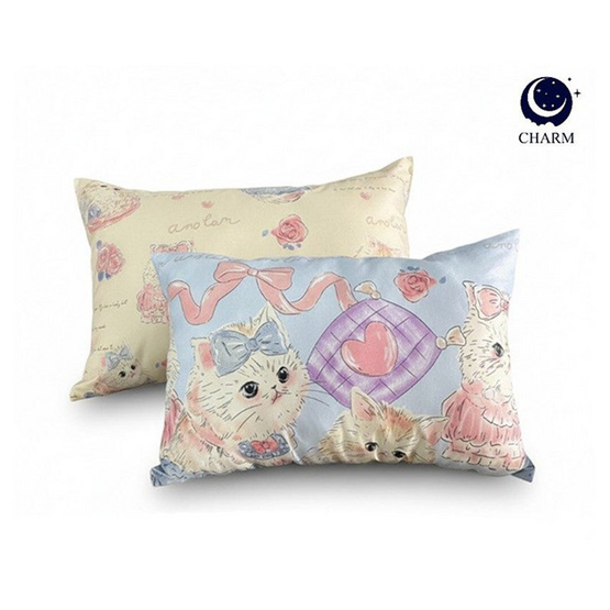 Charm หมอนหนุนเเพ็คคู่ Princess Cat 17x27 นิ้ว