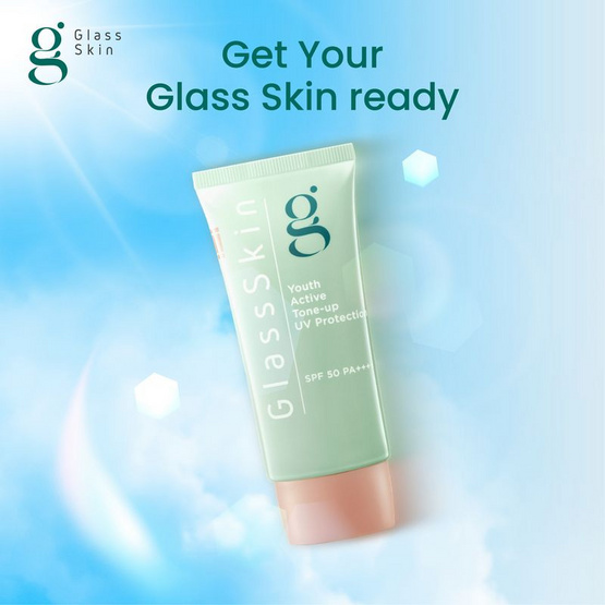 กลาส สกิน ยูธ แอคทิฟ โทนอัพ ยูวี โพรเทคชัน SPF50 PA++++ 50 มล.