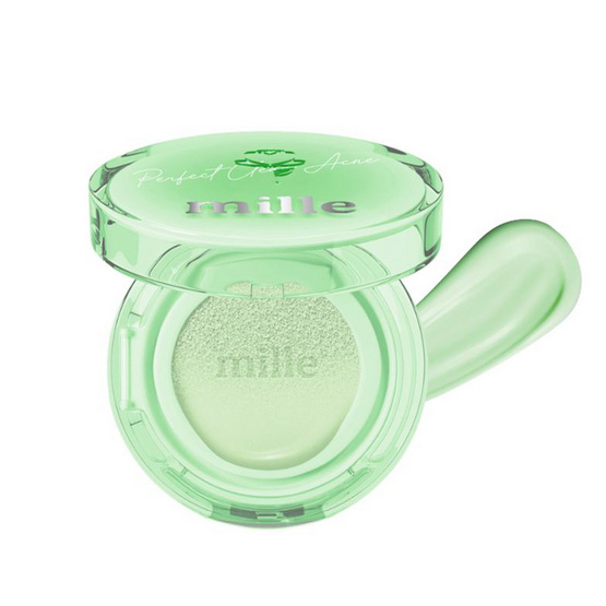 Mille คุชชั่น Perfect Clear Acne Cushion Green Base SPF 50+ PA+++ 14 กรัม