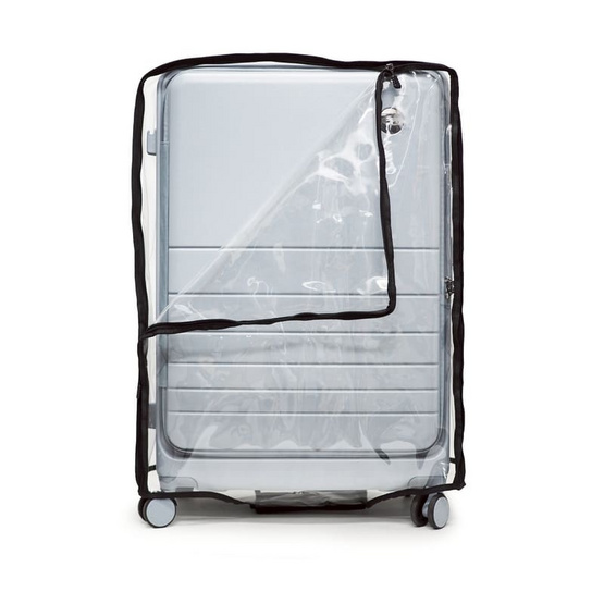 HQLUGGAGE ถุงเก็บกระเป๋าเดินทางแบบใส PVC เปิดด้านหน้า