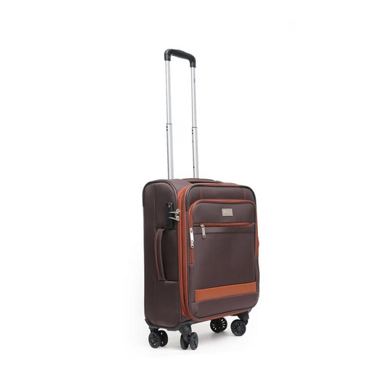 HQ LUGGAGE กระเป๋าเดินทาง ผ้าไนลอน รุ่น 1926 สีน้ำตาล