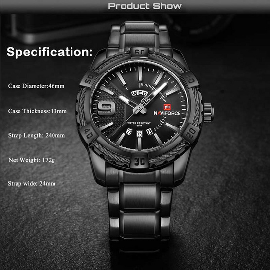 Naviforce นาฬิกาข้อมือ รุ่น NF9117