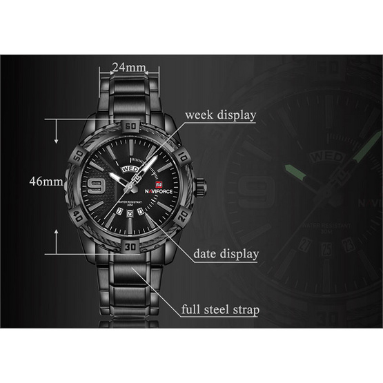 Naviforce นาฬิกาข้อมือ รุ่น NF9117