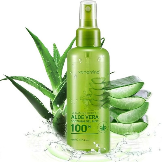 VENAMINE สเปรย์อโลเวร่า Aloe Vera Soothing Gel Mist 150มล.