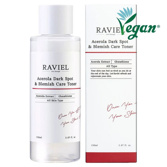 RAVIEL โทนเนอร์ Acerola Dark Spot Toner 150มล.