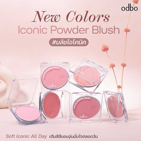 Odbo บลัชออน Iconic Powder Blush OD1325 4.2 กรัม