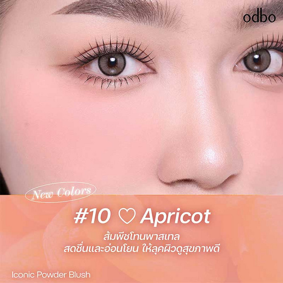 Odbo บลัชออน Iconic Powder Blush OD1325 4.2 กรัม