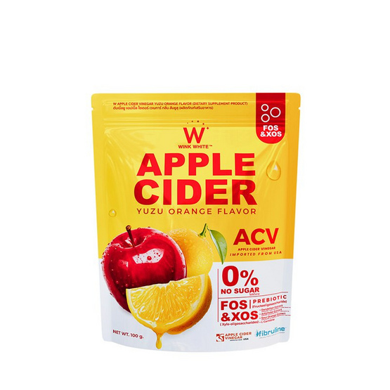 (Wink White) แอปเปิ้ล ไซเดอร์ เวเนการ์ กลิ่นส้มยูสุ บรรจุ 100 กรัม